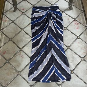 Yigal Azrouel soft wool striped skirt.